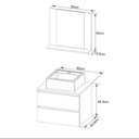 Ver imagem 2 de Gabinete De Banheiro + Cuba 60cm Cr10097 Branco Branco