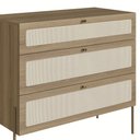 Ver imagem 7 de Cômoda para Quarto 3 Gavetas Pé Metal Arlo A10 Hanover Dourado - Mpozenato