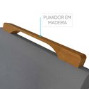 Ver imagem 6 de Conjunto Sala de Jantar 6 Lugares Mesa Slim e Cadeiras Veludo Azul Marinho