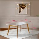 Ver imagem 7 de Conjunto Sala de Jantar 6 Lugares Mesa Slim e Cadeiras Veludo Azul Marinho