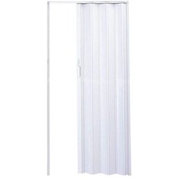 Porta Sanfonada Pvc 210 X 72cm Branco Neve Plasflex - 1
