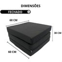 Ver imagem 3 de Puff Colchonete Dobrável Sofá 3 em 1 Multiuso Portátil:Kit 2 Unid/Solteiro