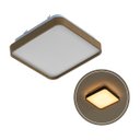 Ver imagem 1 de Plafon LED 12W Branco Quente Metal Acrílico Amadeirado 28cm St1937