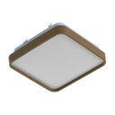 Ver imagem 6 de Plafon LED 12W Branco Quente Metal Acrílico Amadeirado 28cm St1937