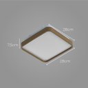 Ver imagem 2 de Plafon LED 12W Branco Quente Metal Acrílico Amadeirado 28cm St1937