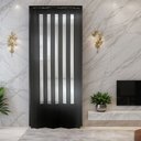 Ver imagem 3 de Porta Sanfonada de PVC Translucido 210cm x 84cm Plastporta Bcf Preto