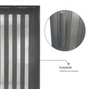 Ver mais imagens de Porta Sanfonada de PVC Translucido 210cm x 84cm Plastporta Bcf Preto
