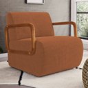 Ver imagem 2 de Kit 02 Poltronas Decorativas Orgânica Living Kavya Bouclê Terracota - Abmaza