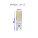 Ver imagem 2 de Kit Lâmpadas Led G9 5w Luz Quente Amarelada 3000k Bivolt Arevo Iluminação 3 Lâmpadas