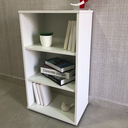 Ver imagem 7 de Estante de Livros 45CMX81CM Multiuso Baixa 2 Prateleiras Clean Branco Artany