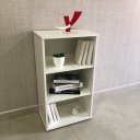 Ver mais imagens de Estante de Livros 45CMX81CM Multiuso Baixa 2 Prateleiras Clean Branco Artany