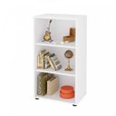 Ver imagem 3 de Estante de Livros 45CMX81CM Multiuso Baixa 2 Prateleiras Clean Branco Artany