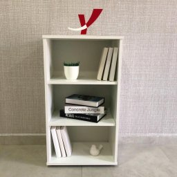 Estante de Livros 45CMX81CM Multiuso Baixa 2 Prateleiras Clean Branco Artany - 9 Estante de Livros 45CMX81CM Multiuso Baixa 2 Prateleiras Clean Branco Artany - 9