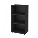 Ver imagem 5 de Estante de Livros 45CMX81CM Multiuso Baixa 2 Prateleiras Preto Artany
