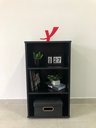 Ver imagem 7 de Estante de Livros 45CMX81CM Multiuso Baixa 2 Prateleiras Preto Artany