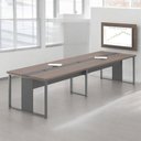 Ver imagem 1 de Mesa de Reunião com Painel de 40 Houston Freijó Preto