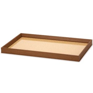 Bandeja Retangular em Mdf com Rattan 45 X 27 X 3cm Mart