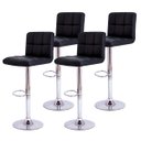 Ver imagem 1 de Kit 04 Banqueta Gomos Pretas em Couro Ecológico Cozinha 3-35