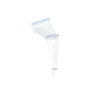 Ver imagem 1 de Varal de Teto Individual 10 Varetas Aluminio Branco - 150cm
