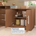 Ver imagem 6 de Penteadeira em L com 2 Portas e 3 Gavetas Flex Multimóveis Crrui-CMO001 Madeirado