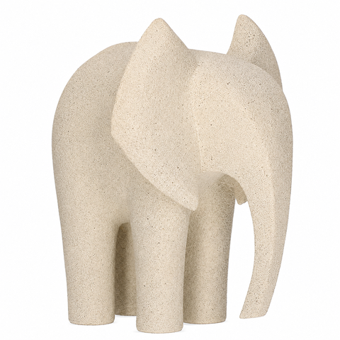 Decoração Escultura Elefante em Polirresina Mart 20128