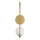Ver imagem 2 de Arandela Luminária Madrid Globo 10 Cm Moderno Dourado Fosco