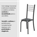 Ver imagem 5 de Kit 4 Cadeiras Tubular 95x37x40cm Dany Preto