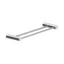 Ver imagem 1 de Toalheiro Duplo para Banheiro Escovado Orion Grego Metal 30cm