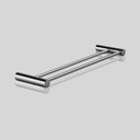 Ver imagem 3 de Toalheiro Duplo para Banheiro Escovado Orion Grego Metal 30cm