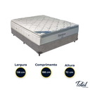 Ver imagem 3 de Cama Box Casal Cinza e Colchão Freedom Molas Ensacadas Ortobom