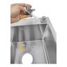 Cuba Aço Inox 50x40 Cm C/ Escorredor Dispenser Sifão Válvula - 6