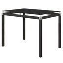 Ver imagem 4 de Conjunto de Mesa Malva Sf Fosco com Tampo Vidro 1,07 Preto com 4 Cadeiras 118