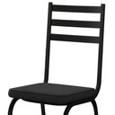 Ver imagem 3 de Conjunto de Mesa Malva Sf Fosco com Tampo Vidro 1,07 Preto com 4 Cadeiras 118