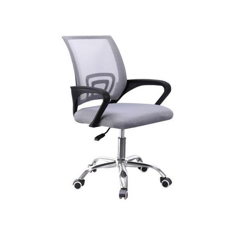 Cadeira Escritório Plus Cinza Giratória Regulável Home Office Computador