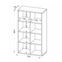 Ver imagem 3 de Estante Multiuso 8 Nichos Clean Artany