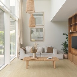 Piso Laminado Quick-step Classic 2,050m² Carvalho Congelado Bege - 4