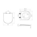 Ver imagem 2 de Assento Sanitário Loren Luna em Polipropileno Preto Lorenzetti