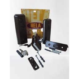 Kit 01 Porta De Pivotante Giro Em Vidro Temperado Marrom - 1