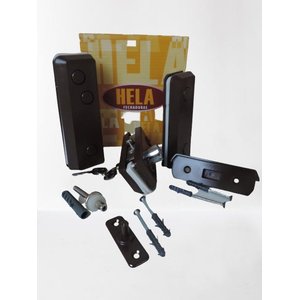 Kit 01 Porta De Pivotante Giro Em Vidro Temperado Marrom