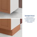 Ver mais imagens de Balcão Porta Tempero Planejado 20cm com Tampo Arizona CabeCasa MadeiraOriginals Laranja/Terracota/Branco