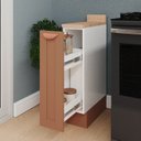 Ver imagem 4 de Balcão Porta Tempero Planejado 20cm com Tampo Arizona CabeCasa MadeiraOriginals Laranja/Terracota/Branco