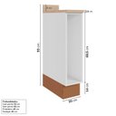 Ver imagem 3 de Balcão Porta Tempero Planejado 20cm com Tampo Arizona CabeCasa MadeiraOriginals Laranja/Terracota/Branco