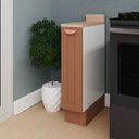 Ver imagem 1 de Balcão Porta Tempero Planejado 20cm com Tampo Arizona CabeCasa MadeiraOriginals Laranja/Terracota/Branco