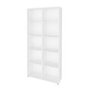 Ver imagem 3 de Estante de Livros 90CMX188CM Multiuso Alta 4 Prateleiras Branco Artany