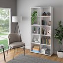 Ver imagem 1 de Estante de Livros 90CMX188CM Multiuso Alta 4 Prateleiras Branco Artany