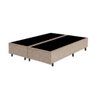 Base Box Queen Bipartido Santo Box Suede Bege 40x158x198 - 1