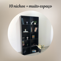 Estante Multiuso para Livros Alta 4 Prateleiras 188cmx90cm - 6