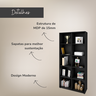 Estante Multiuso para Livros Alta 4 Prateleiras 188cmx90cm - 5