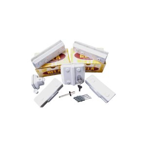 Kit 08 Porta Dupla Pivotante Giro de Vidro na Cor Branco