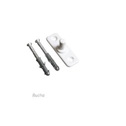 Kit 08 Porta Dupla Pivotante Giro de Vidro na Cor Branco - 6